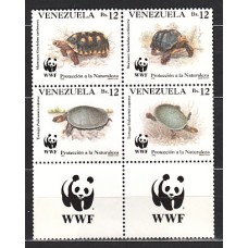Venezuela - Correo 1992 Yvert 1584/7 ** Mnh Fauna. WWF