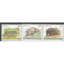 San Vicente-Grenadines - Correo Yvert 159/61 ** Mnh Fauna