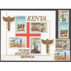 Kenya - Correo Yvert 159/62+Hb 12 ** Mnh  Medicina