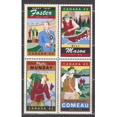 Canada - Correo 1998 Yvert 1596/9 ** Mnh Personajes