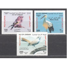 Jordania - Correo 2002 Yvert 1598/600 ** Mnh  Fauna aves