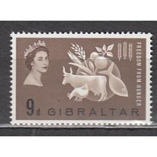 Gibraltar - Correo 1963 Yvert 159 ** Mnh Contra el hambre
