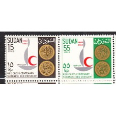 Sudan - Correo Yvert 160/1 ** Mnh  Cruz roja