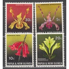 Papua y Nueva Guinea - Correo Yvert 160/3 ** Mnh Flores