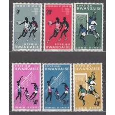 Ruanda - Correo Yvert 161/6 * Mh  Deportes