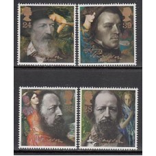 Gran Bretaña - Correo 1992 Yvert 1611/14 ** Mnh Alfred Tennyson