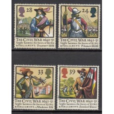 Gran Bretaña - Correo 1992 Yvert 1624/7 ** Mnh Batalla de Edgehill