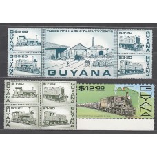 Guayana Britanica - Correo Yvert 1629/38 ** Mnh Trenes