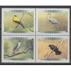 Canada - Correo 1999 Yvert 1633/6 ** Mnh Fauna. Aves