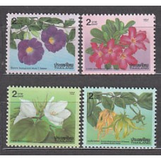 Tailandia - Correo Yvert 1638/41 ** Mnh  Flores