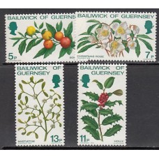 Guernsey - Correo 1978 Yvert 164/7 ** Mnh Flora