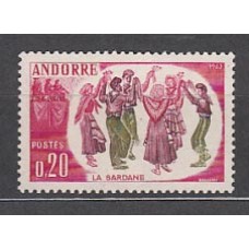 Andorra Francesa Correo 1963 Yvert 166 ** Mnh Danzas