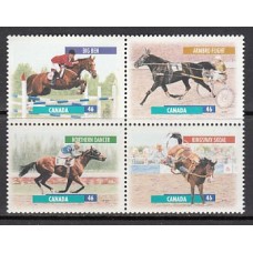 Canada - Correo 1999 Yvert 1663/6 ** Mnh Deportes equestres