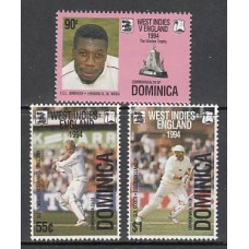 Dominica - Correo 1994 Yvert 1665/7 ** Mnh Deportes criket