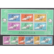 Anguilla Correo Yvert 167/172+Hb 6 ** Mnh UPU