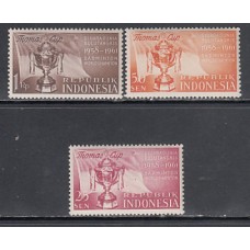Indonesia - Correo 1958 Yvert 167/9 ** Mnh  Deportes