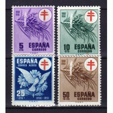 España II Centenario Correo 1950 Edifil 1084/7  ** Mnh