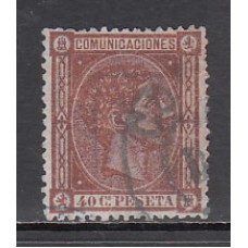 España Reinado Alfonso XII 1875 Edifil 167 usado  Bonito