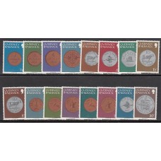 Guernsey - Correo 1979 Yvert 168/183 ** Mnh Monedas