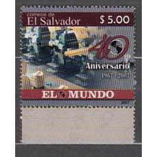 Salvador - Correo 2007 Yvert 1694 ** Mnh Prensa El mundo