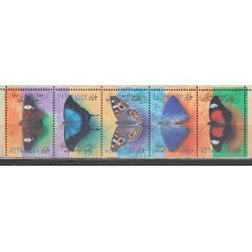 Australia - Correo 1998 Yvert 1698/702 ** Mnh Fauna. Mariposas