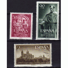 España II Centenario Correo 1953 Edifil 1126/8 ** Mnh