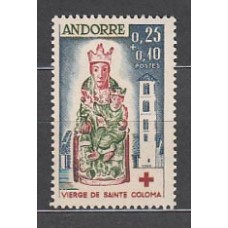 Andorra Francesa Correo 1964 Yvert 172 * Mh Cruz Roja