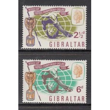 Gibraltar - Correo 1966 Yvert 173/4 ** Mnh Deportes fútbol