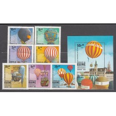 Guinea Bissau - Correo Yvert 173/9+H.36 ** Mnh  Globos