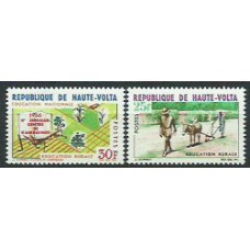 Alto Volta Correo Yvert 173/4 ** Mnh