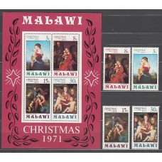 Malawi - Correo Yvert 174/7+Hb 25 ** Mnh  Navidad