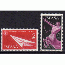 España II Centenario Correo 1956 Edifil 1185/6 * Mh