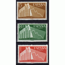 España II Centenario Correo 1956 Edifil 1196/8 ** Mnh