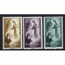 España II Centenario Correo 1957 Edifil 1206/8 ** Mnh