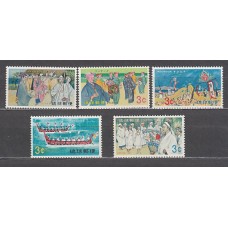 Ryu-Kyu - Correo Yvert 176/80 ** Mnh  Folklore