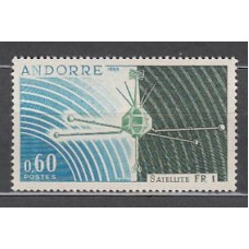 Andorra Francesa Correo 1966 Yvert 177 ** Mnh Satélite