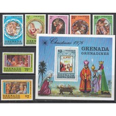Grenada-Grenadines - Correo Yvert 177/3+H.24 ** Mnh Navidad  Pinturas