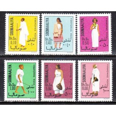 Somalia - Correo Yvert 178/83 ** Mnh  Trajes regionales