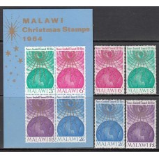 Malawi - Correo Yvert 18/21+Hb 1 ** Mnh  Navidad