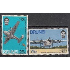 Brunei - Correo Yvert 180/1 (*) Mng  Aviones