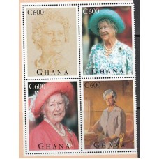 Ghana - Correo 1995 Yvert 1800/3 ** Mnh  Reina madre