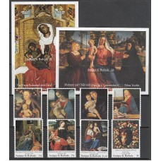 Antigua Correo Yvert 1801/8+Hb 303/4 ** Mnh Navidad pinturas