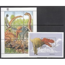 Ghana - Correo 1995 Yvert 1805/13+H.280 ** Mnh  Fauna prehistorica