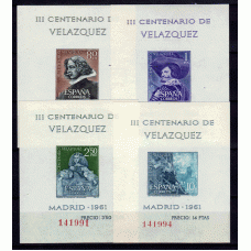 España II Centenario Correo 1961 Edifil 1344/7 * Mh