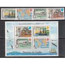 Tristan da Cunha - Correo Yvert 181/4+H 1 ** Mnh