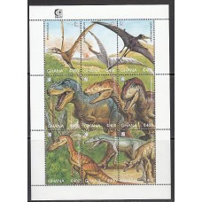 Ghana - Correo 1995 Yvert 1814/22 ** Mnh  Fauna prehistorica