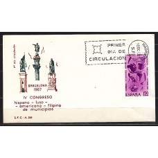 España II Centenario Sobres 1º Día 1967 Edifil 1818