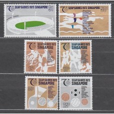 Singapur - Correo Yvert 182/7 ** Mnh  Deportes