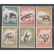 Indonesia - Correo 1959 Yvert 183/8 ** Mnh  Fauna