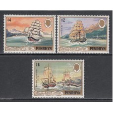 Penrhyn - Correo Yvert 184/6 ** Mnh Barcos